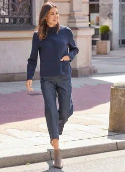 Kurzjacke mit Stehkragen