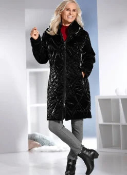 Kurzmantel in topaktueller Lackoptik