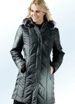 Kurzmantel mit abnehmbarer Kapuze