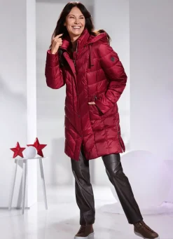 Kurzmantel mit abnehmbarer Kapuze