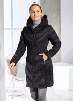 Kurzmantel mit fester Kapuze