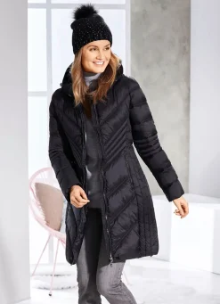 Kurzmantel mit fester Kapuze