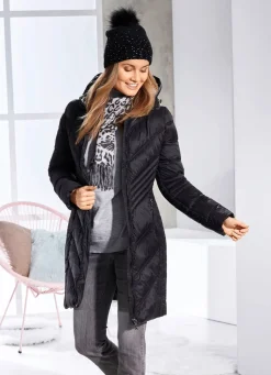 Kurzmantel mit fester Kapuze