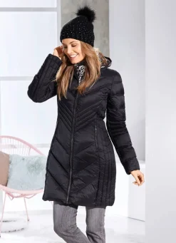 Kurzmantel mit fester Kapuze