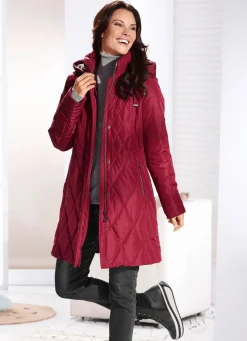 Kurzmantel mit Kunstpelz-Innenausstasttung in der Kapuze