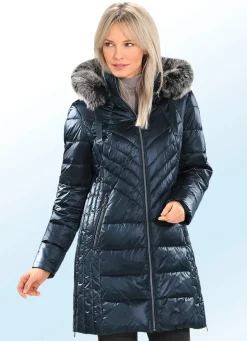 Kurzmantel mit Längssteppung