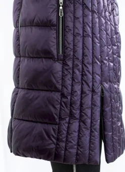 Kurzmantel mit Längssteppung seitlich