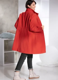 Kurzmantel mit Nahttaschen