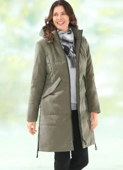 Kurzmantel mit Peach-Touch-Effekt