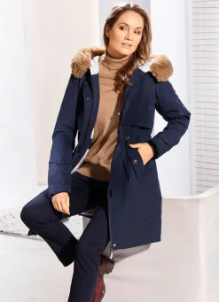 Kurzmantel mit verdeckter Klettleiste