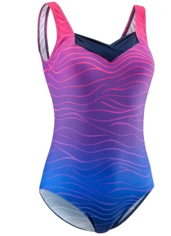 Laurina Badeanzug mit Ausschnittblende und Halbkorsage