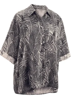 Laurina Bluse mit kurzen Ärmeln