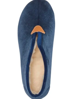 Laurina Hausschuh aus samtigen Textilmaterial