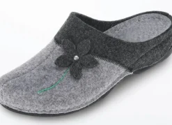 Laurina, klassische Damen-Hausschuhe, mit anatomisch geformtem Fußbett