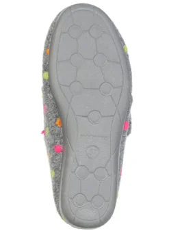 Laurina, klassische Damen-Hausschuhe, mit Klettverschluss