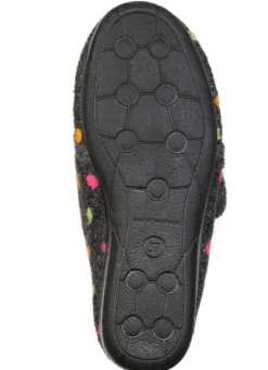 Laurina, klassische Damen-Hausschuhe, mit Klettverschluss