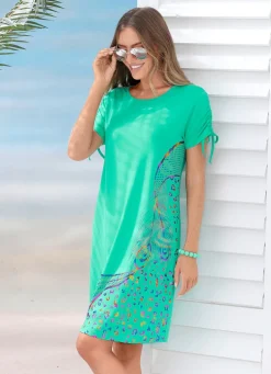 Laurina Kleid mit schimmerndem Druck