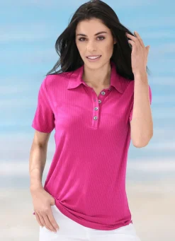 Laurina Poloshirt mit Knopfleiste