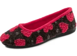 Laurina, stylische Damen-Ballerinas, mit Herzchen-Dessin