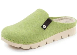 Laurina, trendige Damen-Hausschuhe, Weite G, mit anatomisch geformtem Fußbett