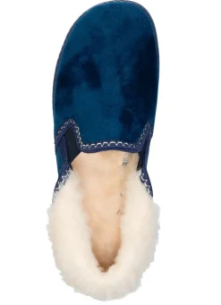 Laurina, warme Damen-Hausschuhe, mit Gummizug