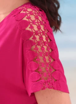 Laurina Zweierpack Kleider mit Stickereispitze