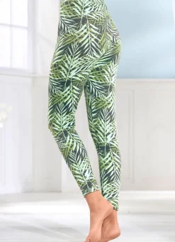 Laurina Zweierpack Leggings mit Gummizug im Bund