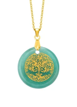 Lebensbaum-Anhänger mit Aventurin