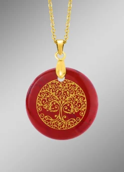 Lebensbaum-Anhänger mit Jaspis