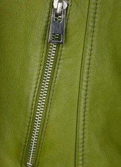 Lederjacke mit Stehkragen