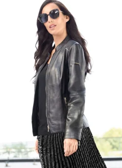 Lederkurzjacke von „Cabrini“