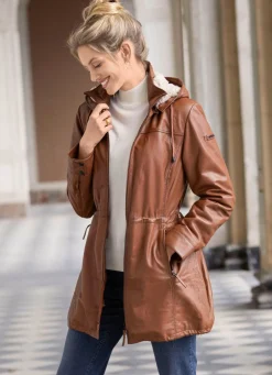 Lederkurzmantel von „Cabrini“