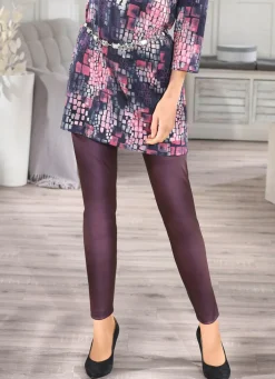 Leggings in feiner Glanz-Optik