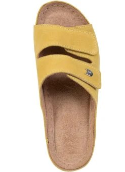 Leichte Damen-Pantoletten, Weite G, mit Klettverschluss