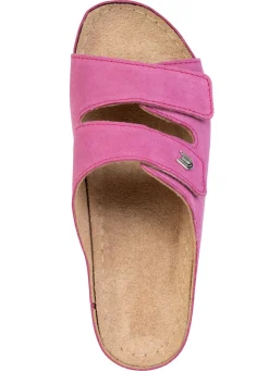 Leichte Damen-Pantoletten, Weite G, mit Klettverschluss