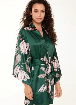 LingaDore Hausmantel in Kimonoform mit buntem Druckdessin