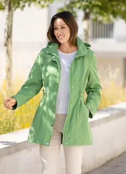 Longjacke mit Durchzugsband und Stopper in der Taille