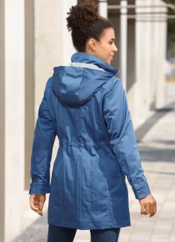 Longjacke mit krempelbaren Ärmeln