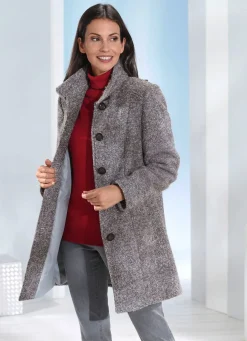 Longjacke mit Stehkragen