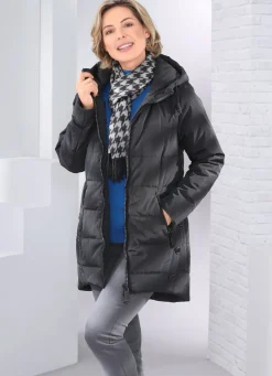Longjacke mit 2-Wege-Zipper