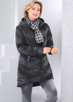 Longjacke mit 2-Wege-Zipper