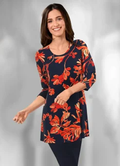 Longshirt in leicht ausgestellter Form