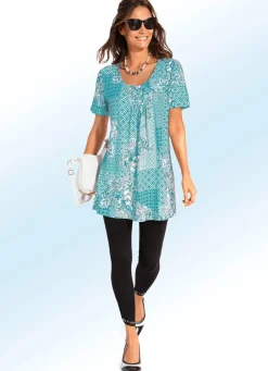 Longshirt mit Faltenlegung in 3 Farben