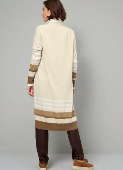 Long-Strickjacke mit Kaschmir