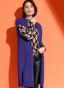 Long-Strickweste aus Kaschmir