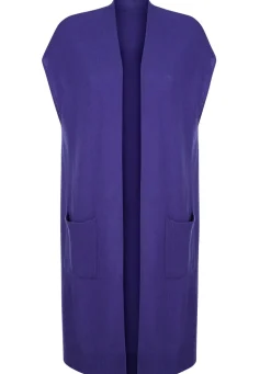 Long-Strickweste aus Kaschmir