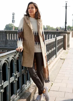 Longweste mit Druckerleiste