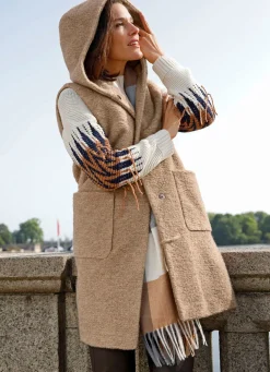 Longweste mit Druckerleiste