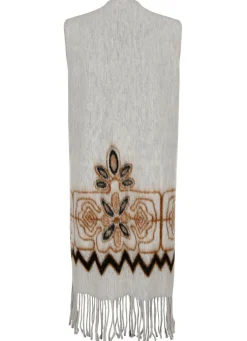 Longweste mit Fransen