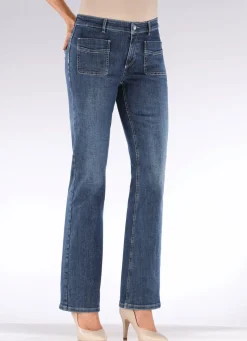 Magic-Jeans mit ausgestellter Beinweite